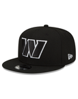 Washington Commanders Black on White 9Fifty Snapback