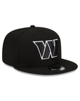 Washington Commanders Black on White 9Fifty Snapback