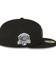 Chicago Cubs Black White ASG Side Patch 59Fifty Fitted