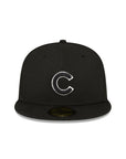 Chicago Cubs Black White ASG Side Patch 59Fifty Fitted