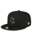 Chicago Cubs Black White ASG Side Patch 59Fifty Fitted