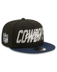 Dallas Cowboys NFL 2022 Draft Black Navy 2 Tone 9Fifty Snapback