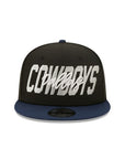 Dallas Cowboys NFL 2022 Draft Black Navy 2 Tone 9Fifty Snapback