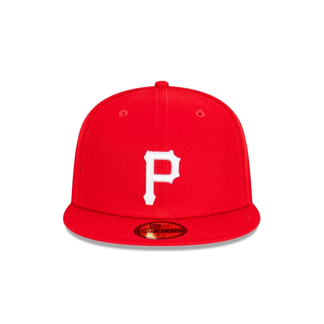 Pittsburgh Pirates Scarlet Red White ASG Side Patch 59Fifty Fitted