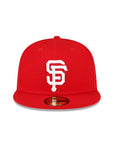 San Francisco Giants Scarlet Red White 2010 WS Side Patch 59Fifty Fitted
