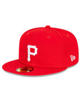 Pittsburgh Pirates Scarlet Red White ASG Side Patch 59Fifty Fitted