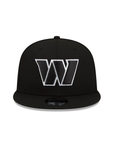 Washington Commanders Black on White 9Fifty Snapback