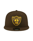 Las Vegas Raiders Walnut Brown Gold 9Fifty Snapback