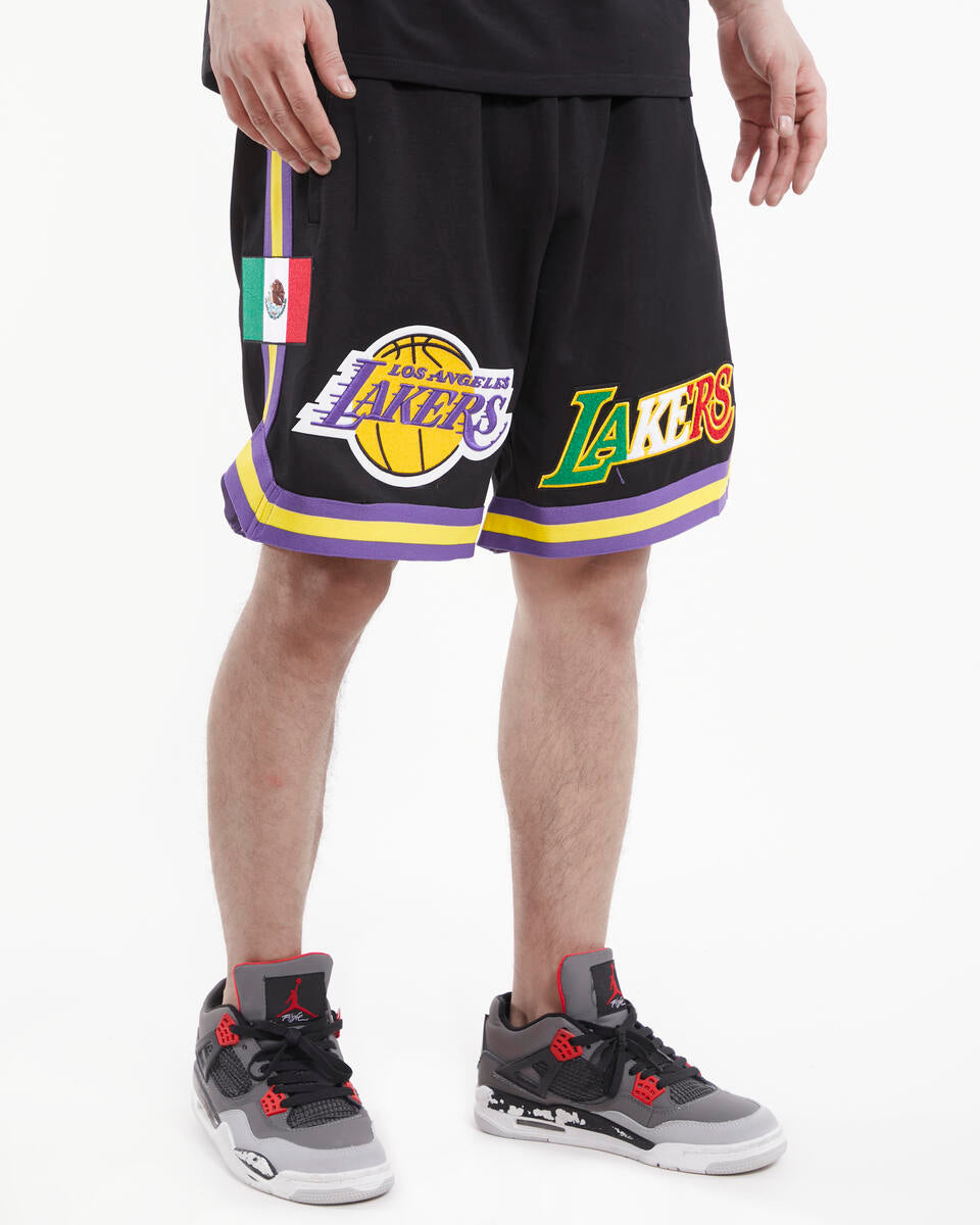 Pro Standard Los Angeles Lakers X Mexico Wordmark Pro Team Shorts