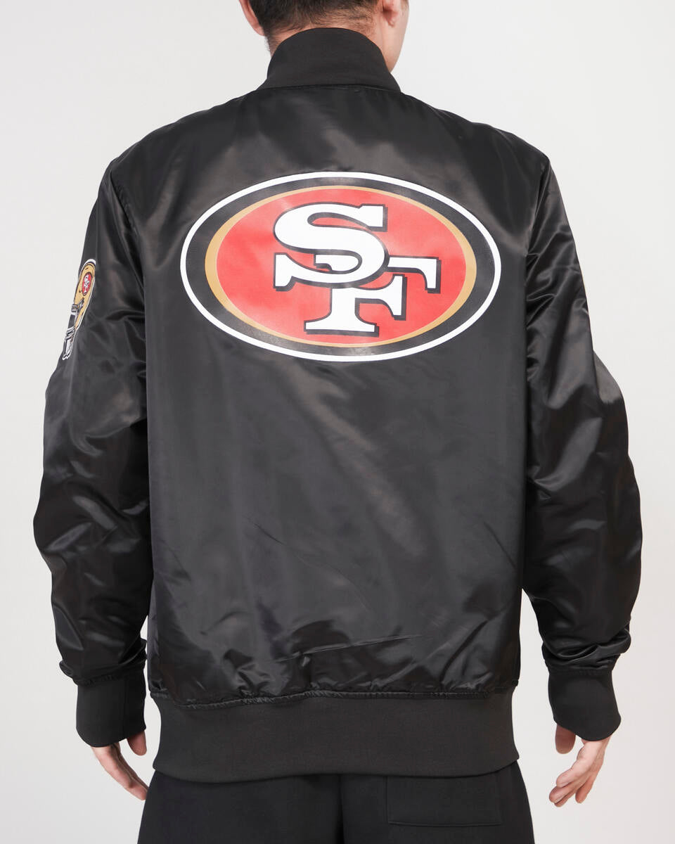 Pro Standard San Francisco 49ers Big Logo Satin Jacket