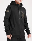 Pro Standard Los Angeles Dodgers Black Gold Zipper Hoody