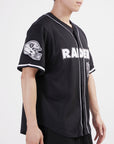 Pro Standard Las Vegas Raiders Logo Mesh Black Button Up Jersey