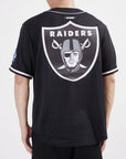 Pro Standard Las Vegas Raiders Logo Mesh Black Button Up Jersey