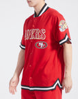 Pro Standard San Francisco 49ers Classic Warm Up Short Sleeve Jacket