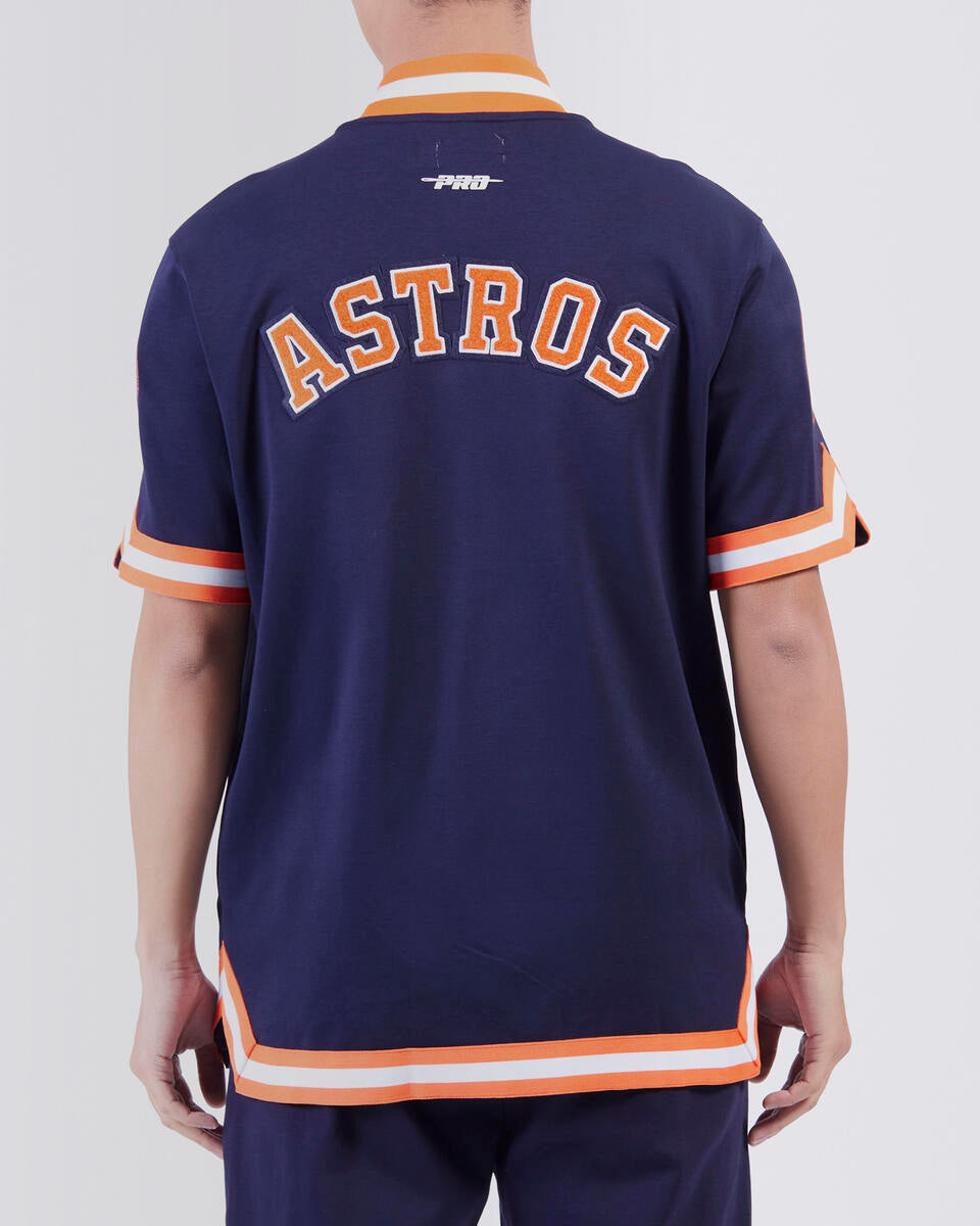 Pro Standard Houston Astros Classic Warm Up Short Sleeve Jacket