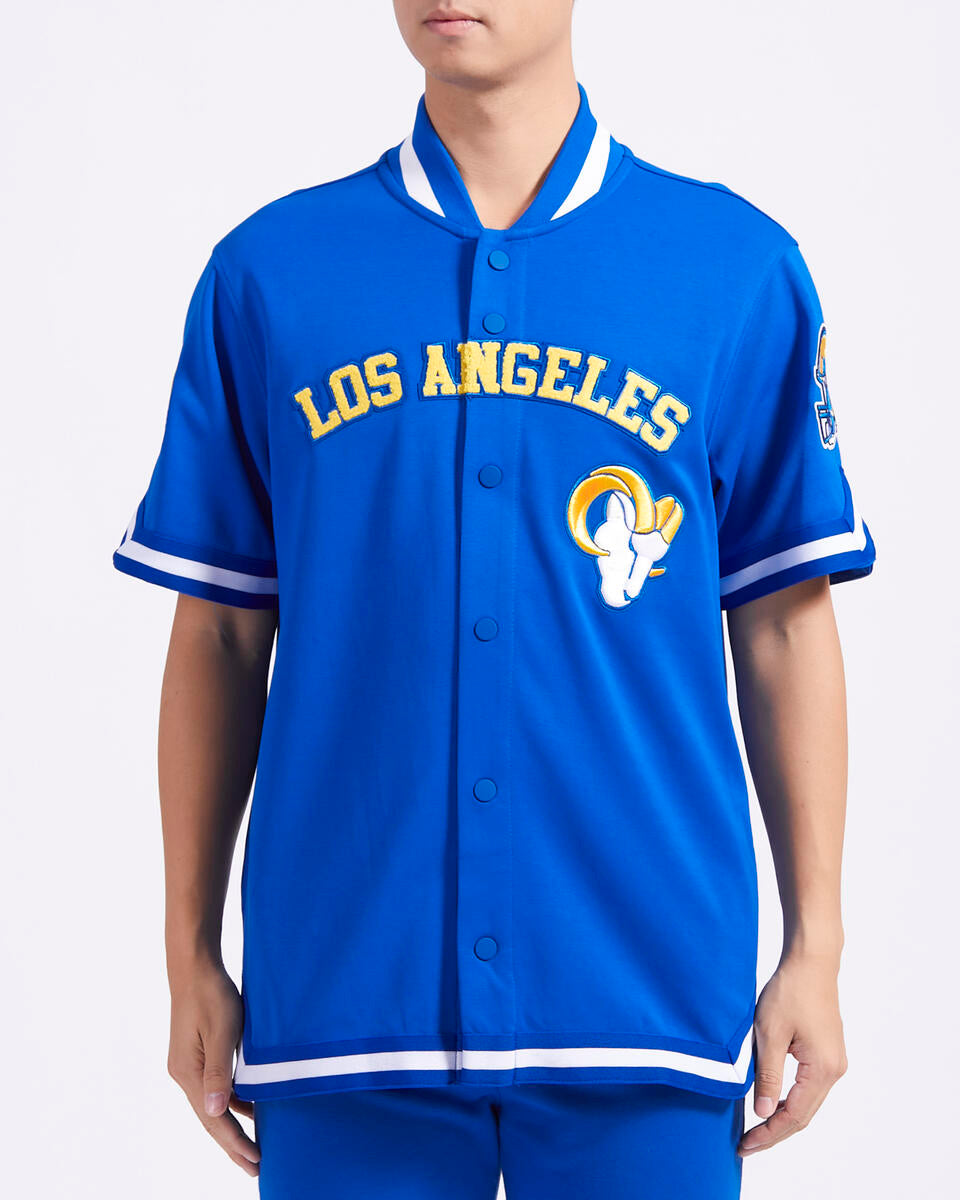 Pro Standard Los Angeles Rams Classic Warm Up Short Sleeve Jacket ...