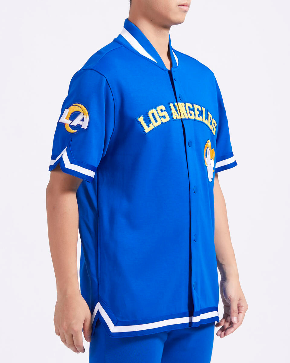 Pro Standard Los Angeles Rams Classic Warm Up Short Sleeve Jacket