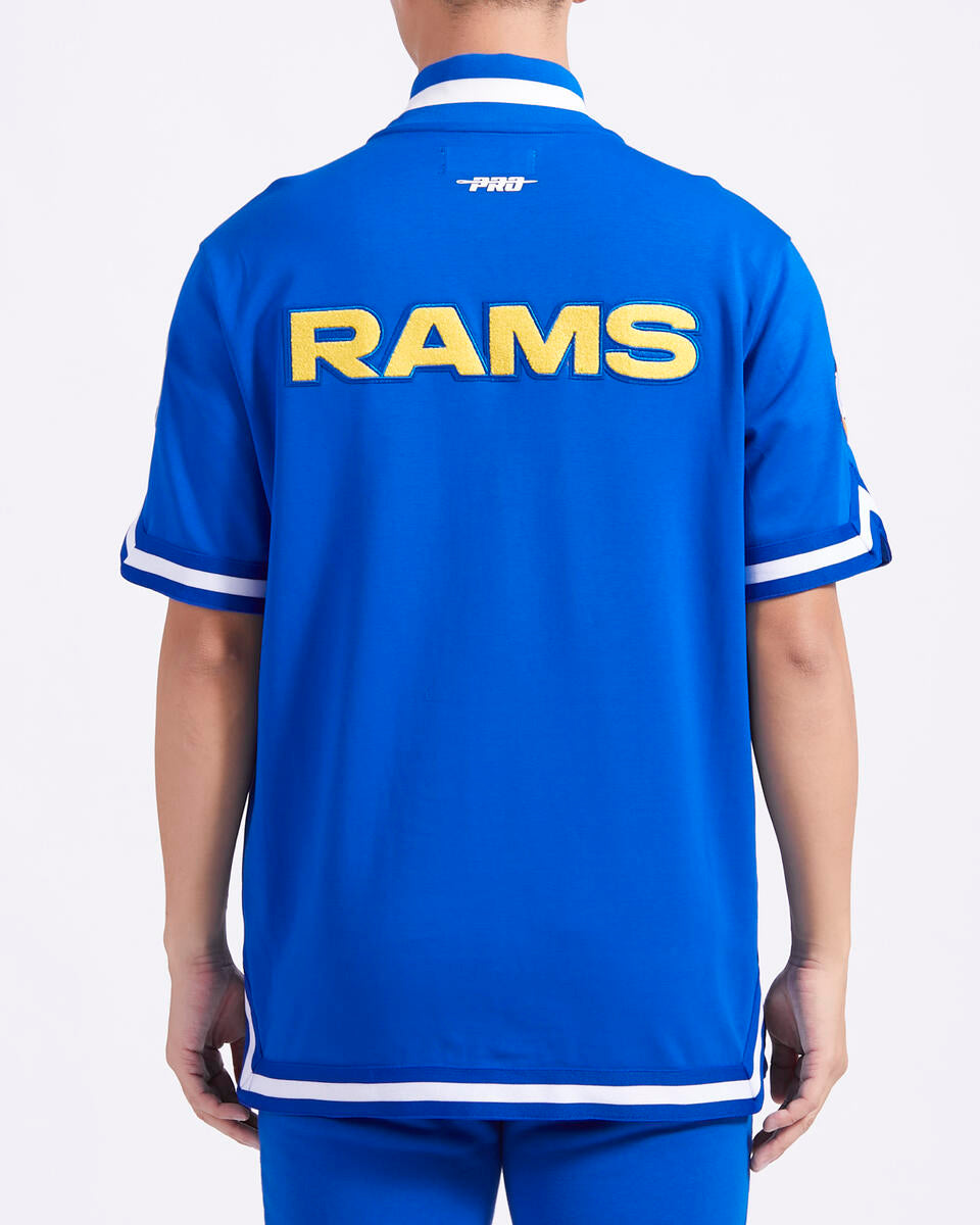 Pro Standard Los Angeles Rams Classic Warm Up Short Sleeve Jacket ...