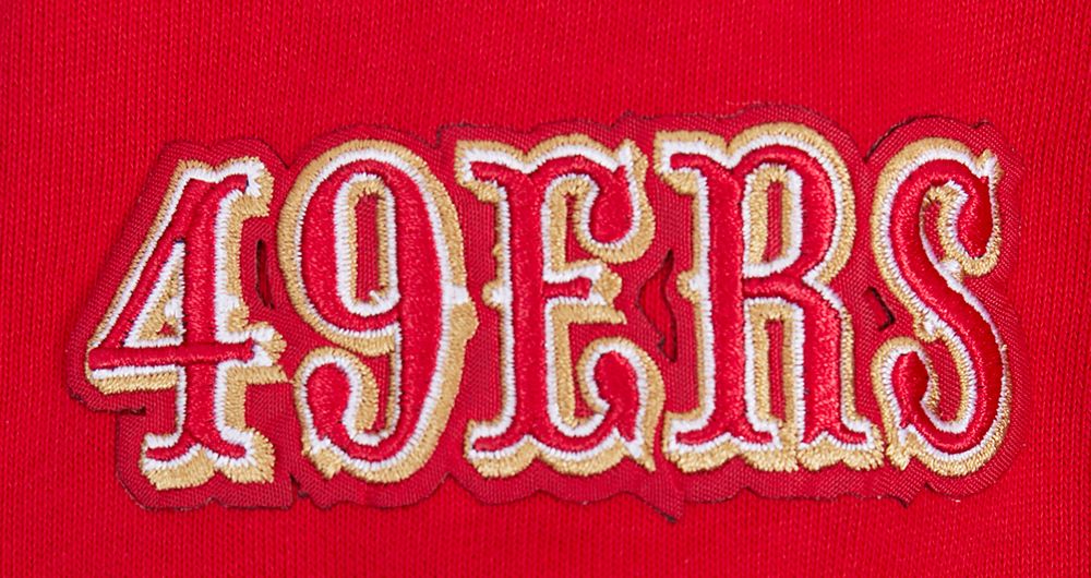 Pro Standard San Francisco 49ers Script Tail Red Pullover Hoody