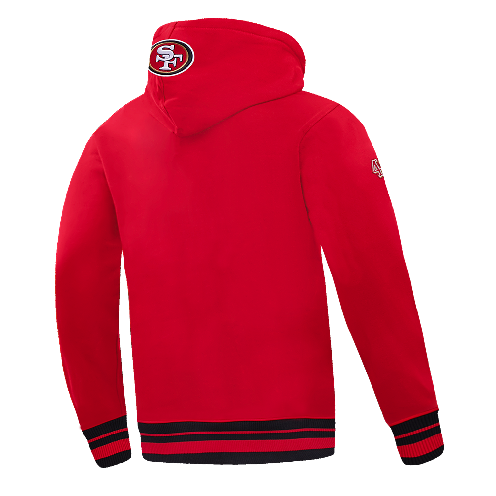 Pro Standard San Francisco 49ers Script Tail Red Pullover Hoody