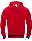 Pro Standard San Francisco 49ers Script Tail Red Pullover Hoody