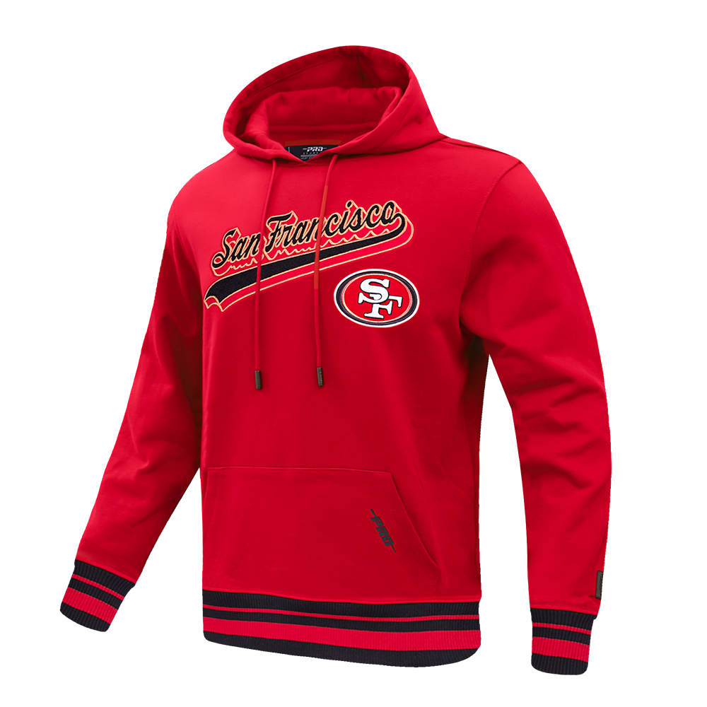 Pro Standard San Francisco 49ers Script Tail Red Pullover Hoody – CROWN ...