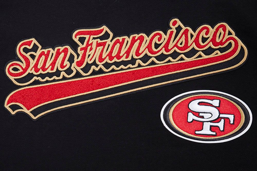 Pro Standard San Francisco 49ers Script Tail Black Pullover Hoody