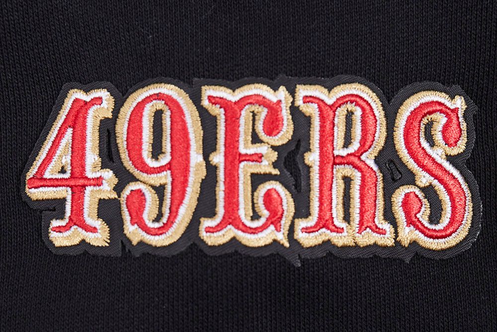 Pro Standard San Francisco 49ers Script Tail Black Pullover Hoody
