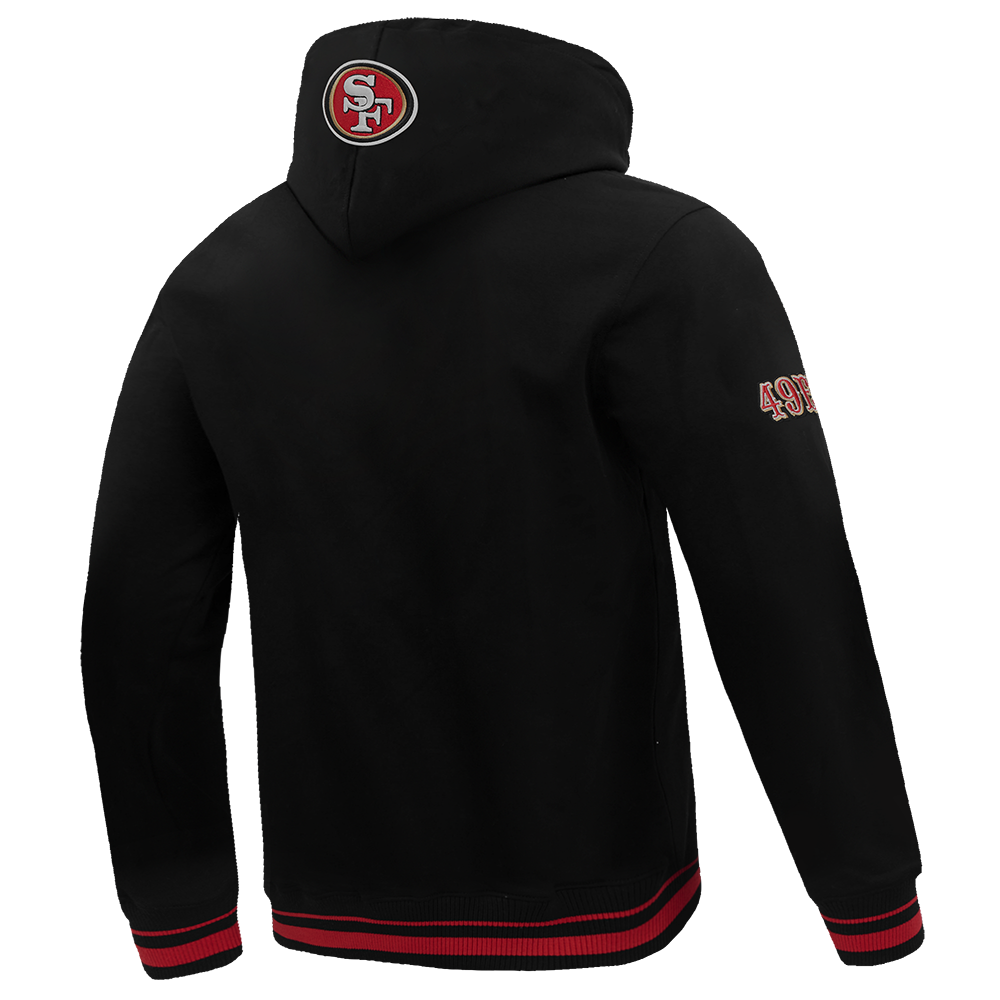 Pro Standard San Francisco 49ers Script Tail Black Pullover Hoody