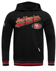 Pro Standard San Francisco 49ers Script Tail Black Pullover Hoody