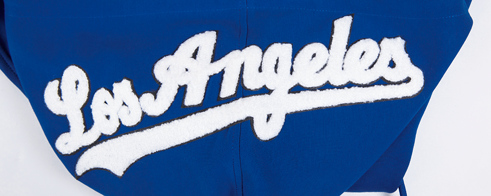 Pro Standard Los Angeles Dodgers Royal Logo Zipper Hoody