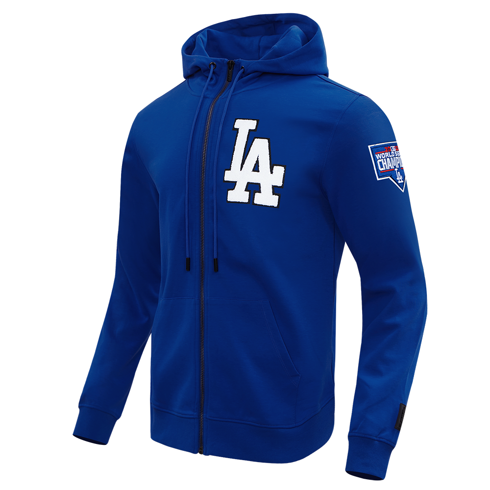 Pro Standard Los Angeles Dodgers Royal Logo Zipper Hoody