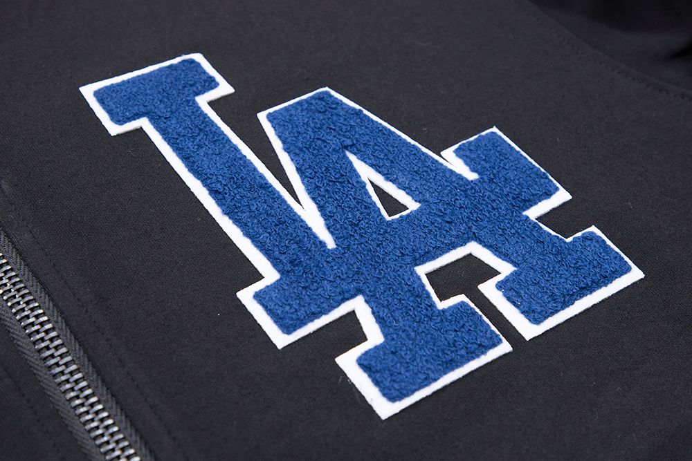Pro Standard Los Angeles Dodgers Black Logo Zipper Hoody