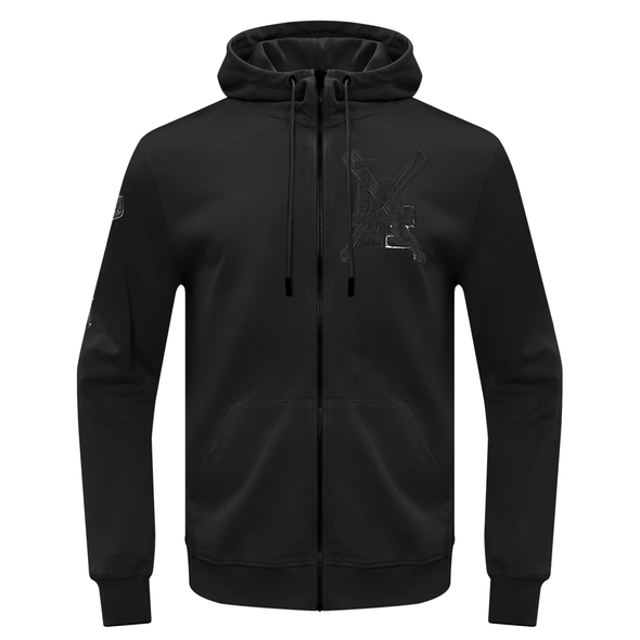 Pro Standard Los Angeles Dodgers Triple Black Zipper Hoody