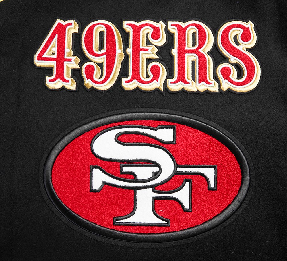 Pro Standard San Francisco 49ers Retro Classic Rib Wool Varsity Jacket