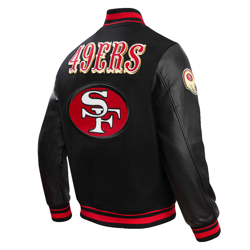 Pro Standard San Francisco 49ers Retro Classic Rib Wool Varsity Jacket