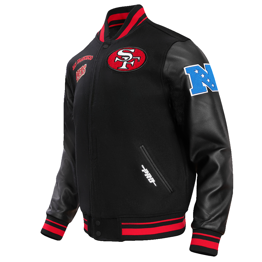 Pro Standard San Francisco 49ers Retro Classic Rib Wool Varsity Jacket