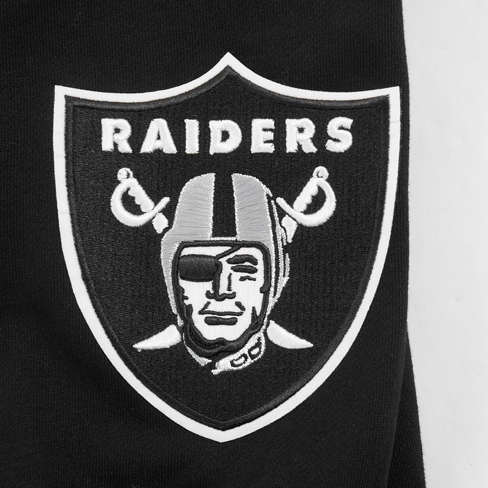 Pro Standard Las Vegas Raiders Wingspan Drop Shoulder Black White Crewneck