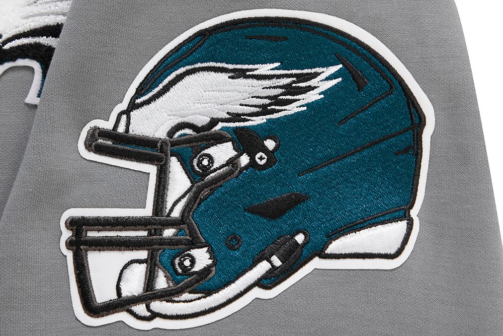 Pro Standard Philadelphia Eagles Gray Logo Zipper Hoody