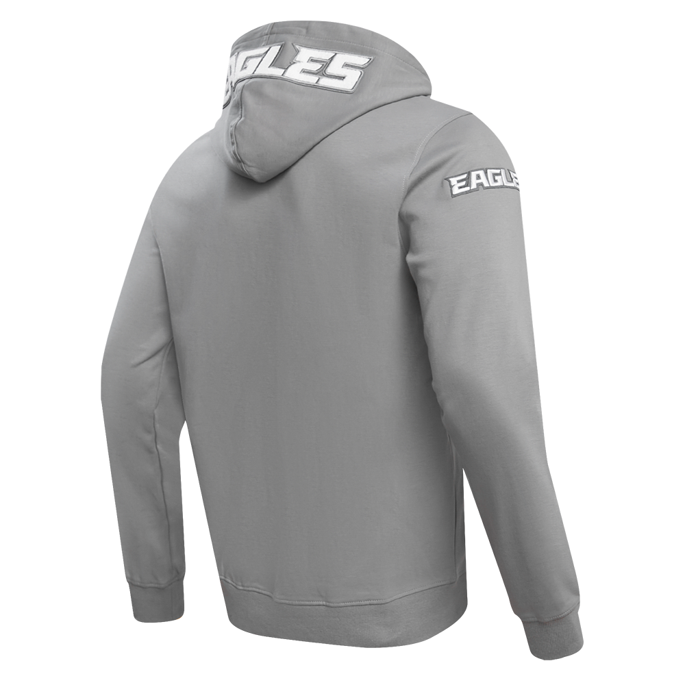 Pro Standard Philadelphia Eagles Gray Logo Zipper Hoody