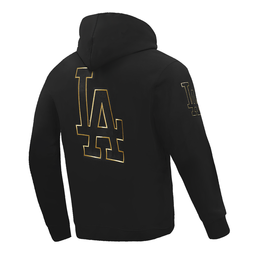 Pro Standard Los Angeles Dodgers Black Gold Zipper Hoody
