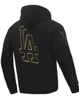 Pro Standard Los Angeles Dodgers Black Gold Zipper Hoody