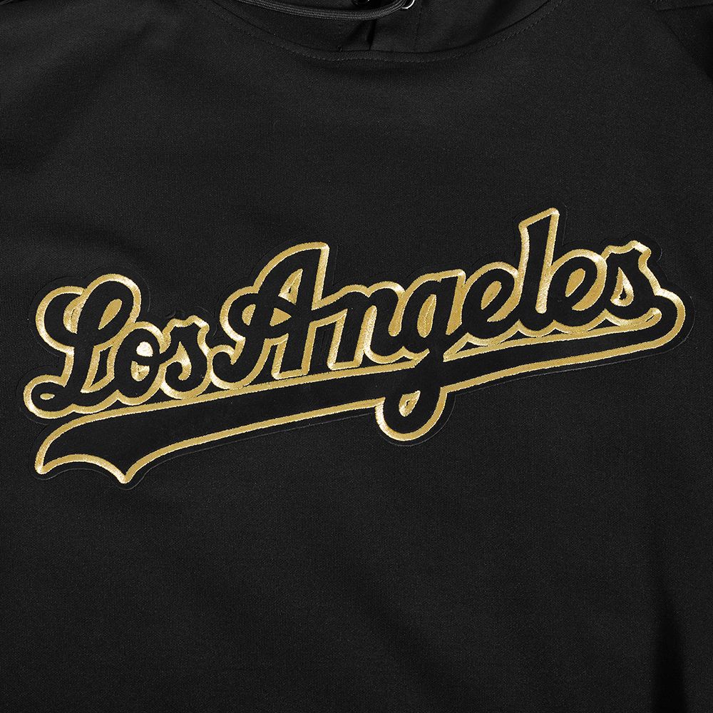 Pro Standard Los Angeles Dodgers Black Gold Zipper Hoody