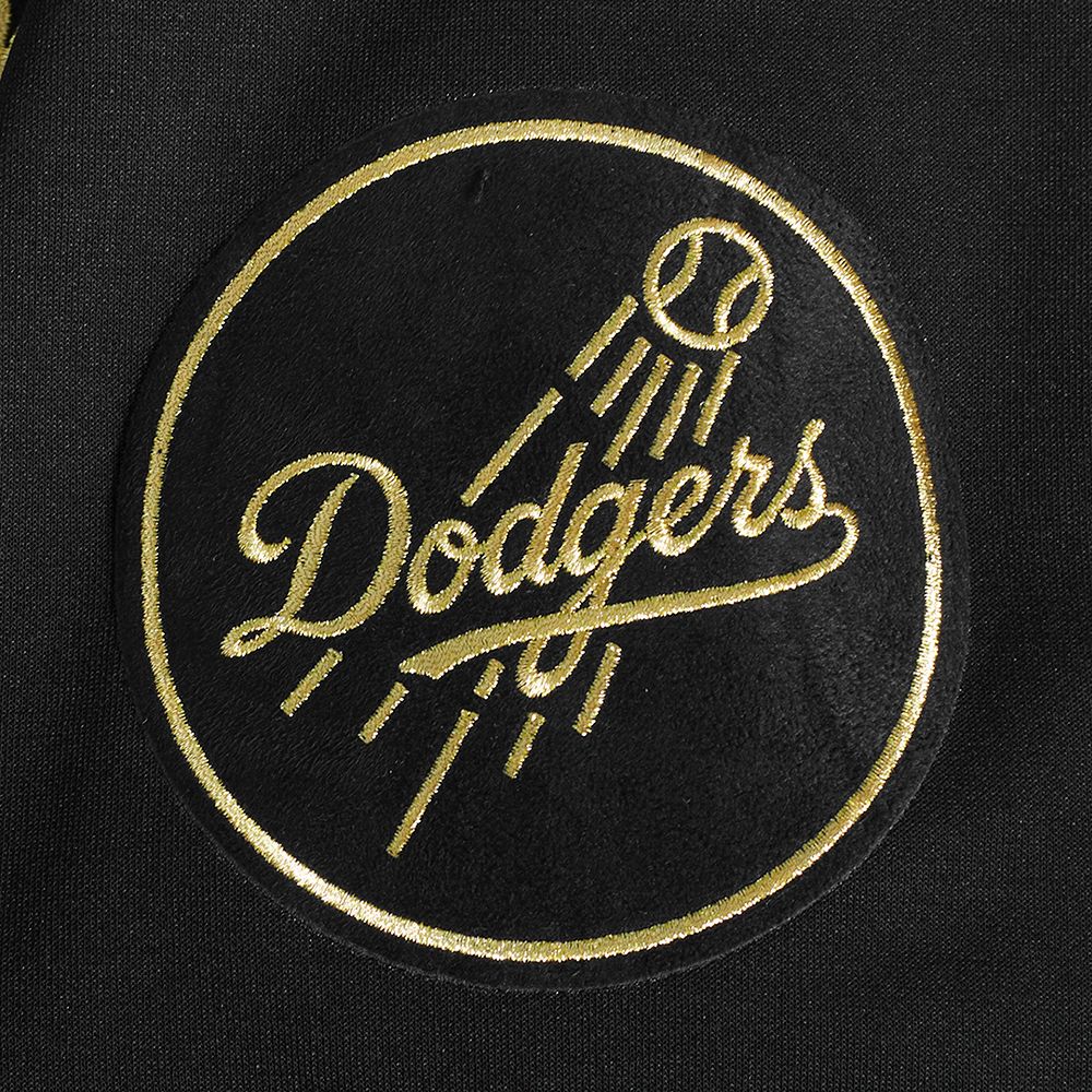 Pro Standard Los Angeles Dodgers Black Gold Zipper Hoody