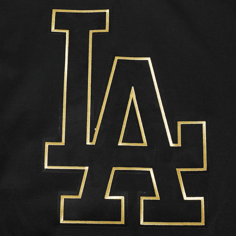 Pro Standard Los Angeles Dodgers Black Gold Zipper Hoody