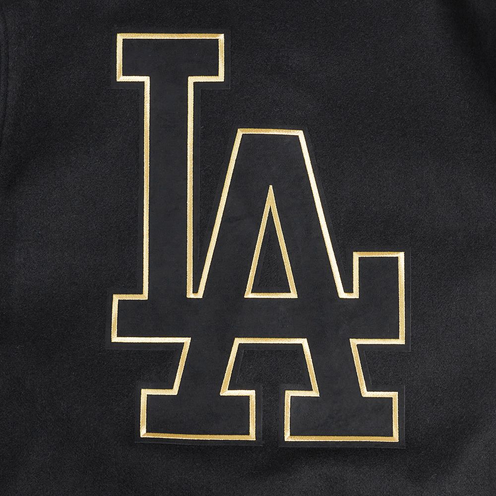 Pro Standard Los Angeles Dodgers Black Gold Wool Varsity Jacket