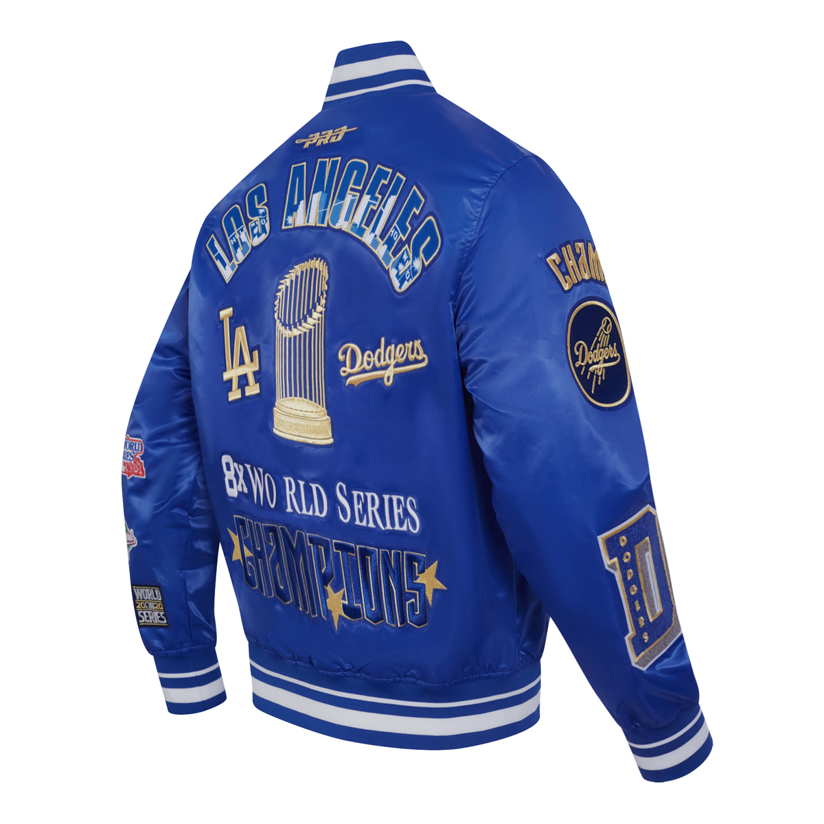Pro Standard Los Angeles Dodgers 8 Time 2024 World Series Champions Satin Jacket