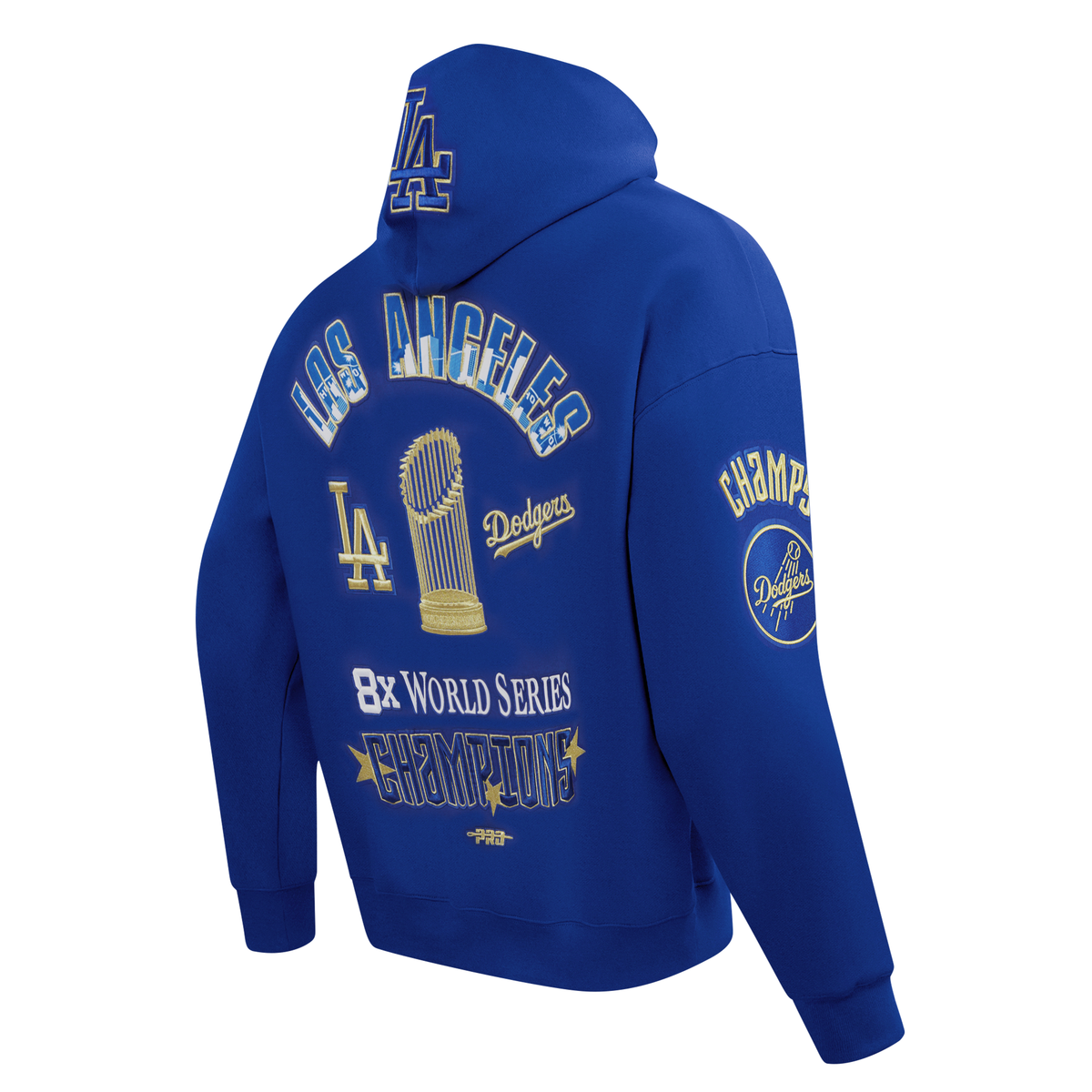 Pro Standard Los Angeles Dodgers 8 Time 2024 World Series Champions Royal Pullover Hoody