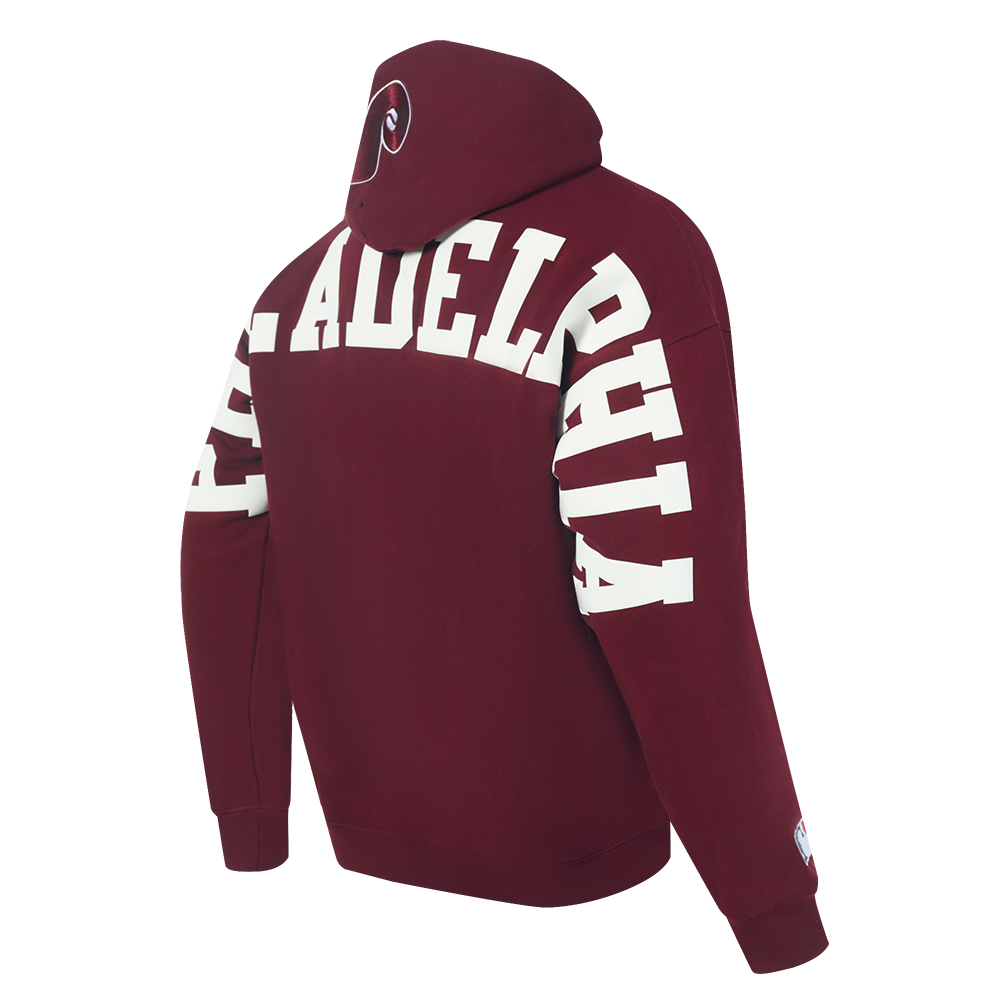 Pro Standard Philadelphia Phillies Wingspan Drop Shoulder Maroon Hoody