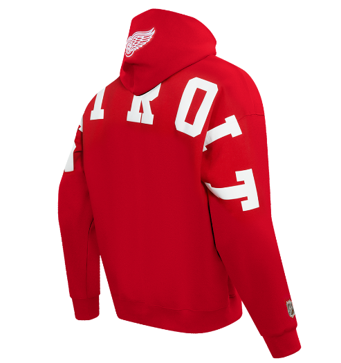 Pro Standard Detroit Red Wings Wingspan Drop Shoulder Red Hoody